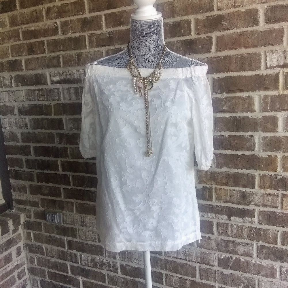 Lauren Ralph ❤Lauren Off the Shoulder Top - NWT - Picture 2 of 7